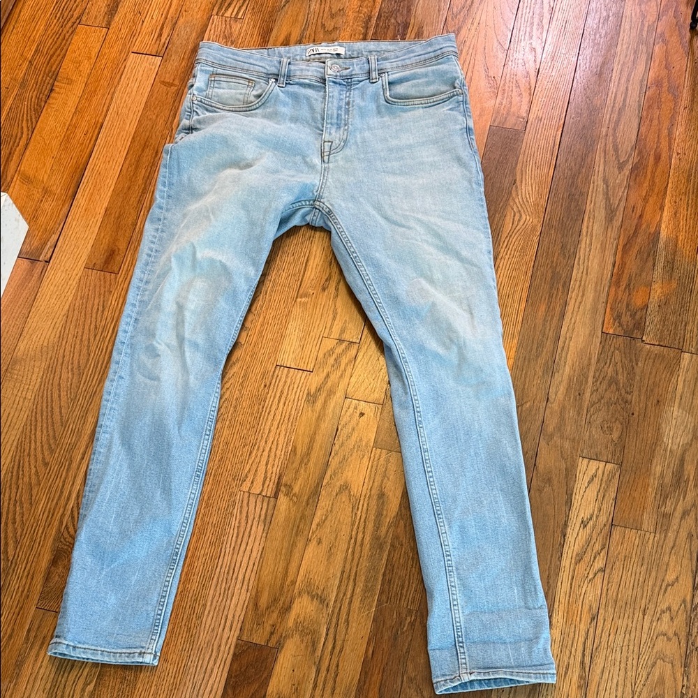 Zara Light Blue Denim Jeans